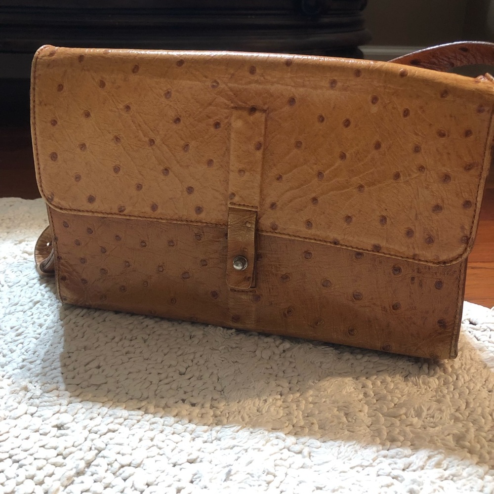 DKNY ostrich leather purse. Excellent condition.